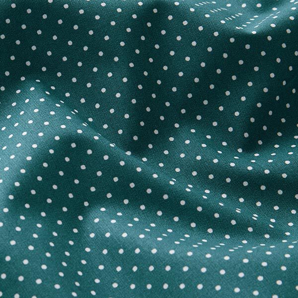 Coated Cotton Little Dots – light petrol,  image number 3