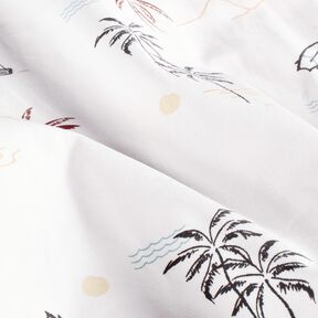 Cotton Jersey tropical beach – ivory/caramel, 