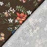 Viscose Jersey little flowers – dark brown/fire red,  thumbnail number 4