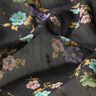 Crepe Chiffon flowers and gold drops – black/metallic gold,  thumbnail number 2