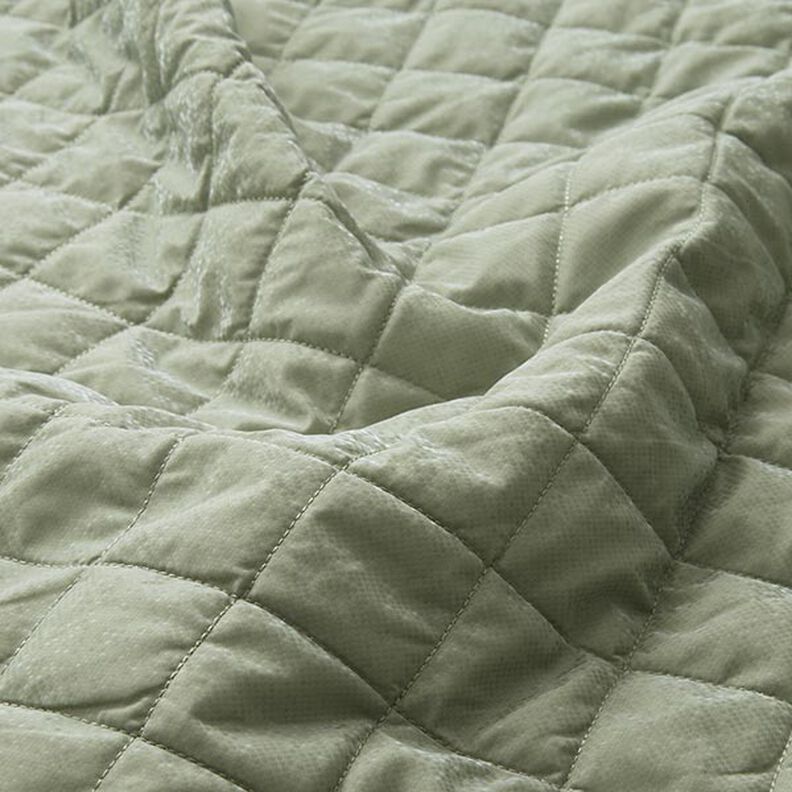 Diamond Quilted Fabric – reed,  image number 2