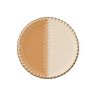 Metal Polyester Shank Button [ Ø23 mm ] – light brown/offwhite,  thumbnail number 1