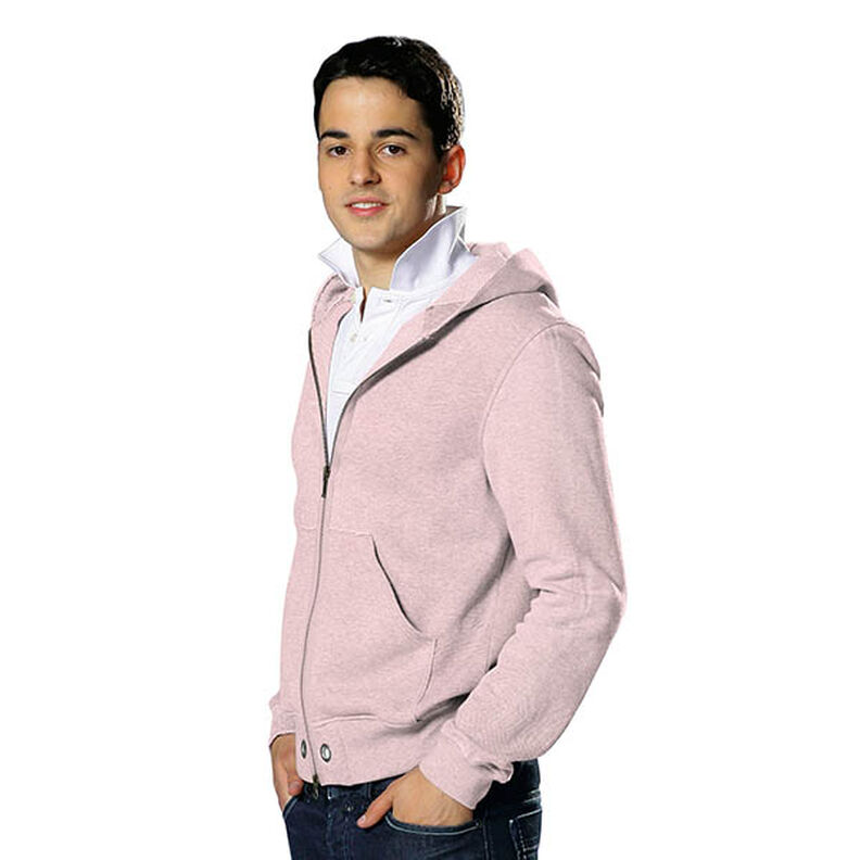 Brushed Sweatshirt Fabric Premium – light dusky pink,  image number 4