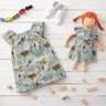 Cotton Poplin animals in the wood – pastel green,  thumbnail number 5
