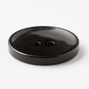 2-hole button shiny [Ø 25 mm] – black, 