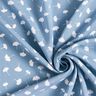 Ginkgo leaves bamboo fabric – blue grey,  thumbnail number 3