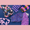 Striped cotton satin | Nerida Hansen – navy blue/pink,  thumbnail number 6