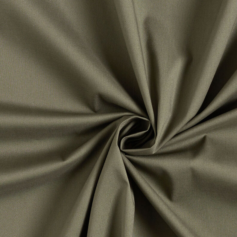 Stretch Poplin Plain – khaki,  image number 1