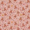 Cotton Jersey Deer in the meadow  – light dusky pink,  thumbnail number 1