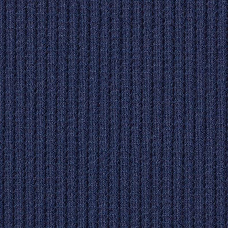 Cotton waffle jersey Plain – navy blue,  image number 4