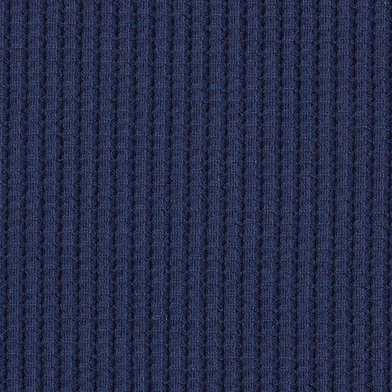 Cotton waffle jersey Plain – navy blue,  image number 4