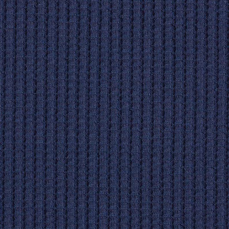 Cotton waffle jersey Plain – navy blue,  image number 4