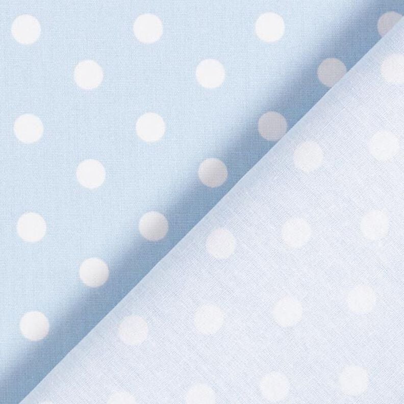 Cotton Poplin Large Dots – light blue/white,  image number 6