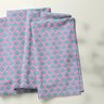 Coated Cotton Abstract Fans – pink/aqua blue,  thumbnail number 5