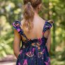 Cotton Jersey Butterflies | Glitzerpüppi – midnight blue/pink,  thumbnail number 6
