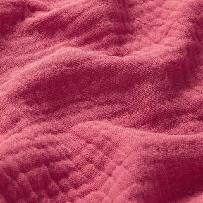 GOTS Triple-Layer Cotton Muslin – berry, 