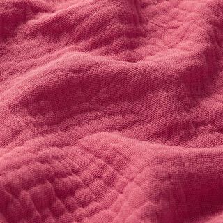 GOTS Triple-Layer Cotton Muslin – berry, 