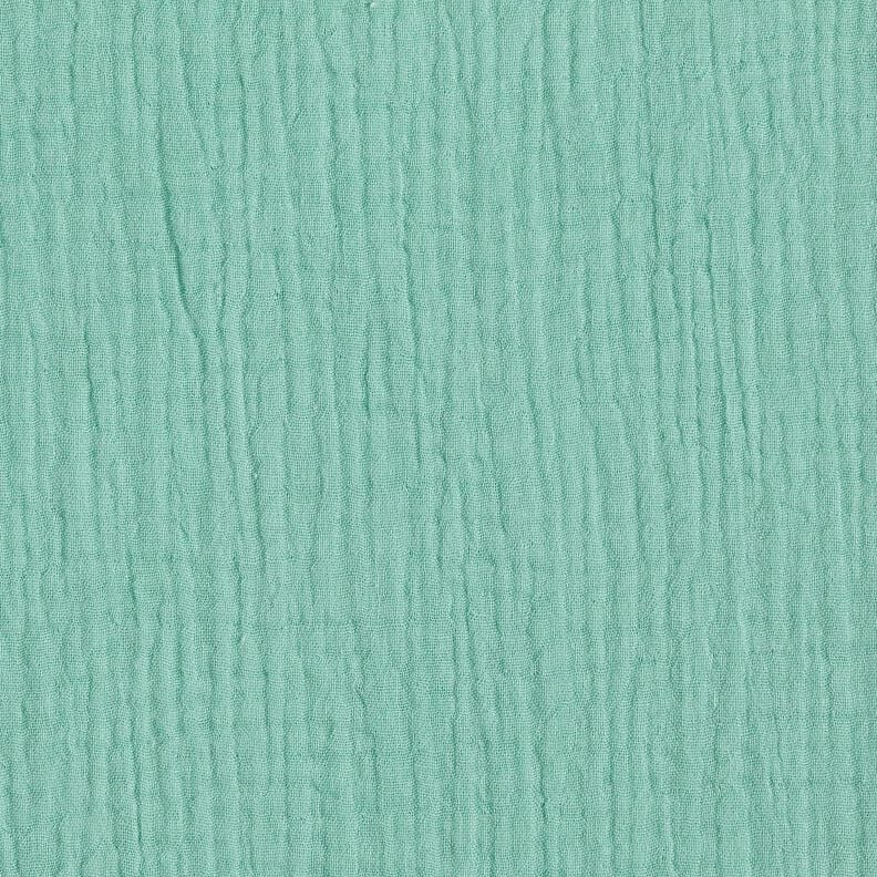 Triple-Layer Cotton Muslin Plain – eucalyptus,  image number 3