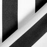Polyester satin, wide vertical stripes – black/white,  thumbnail number 4