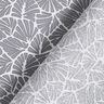 Coated Cotton abstract mini leaves – grey/white,  thumbnail number 5