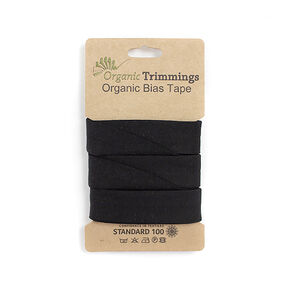 Bias binding Organic Cotton Jersey [3 m | 20 mm] – black, 