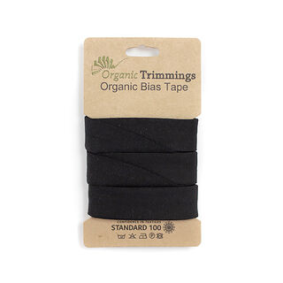 Bias binding Organic Cotton Jersey [3 m | 20 mm]  – black, 