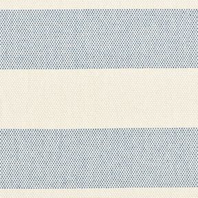 Decor Fabric Panama broad stripes &ndash; blue grey/light beige, 