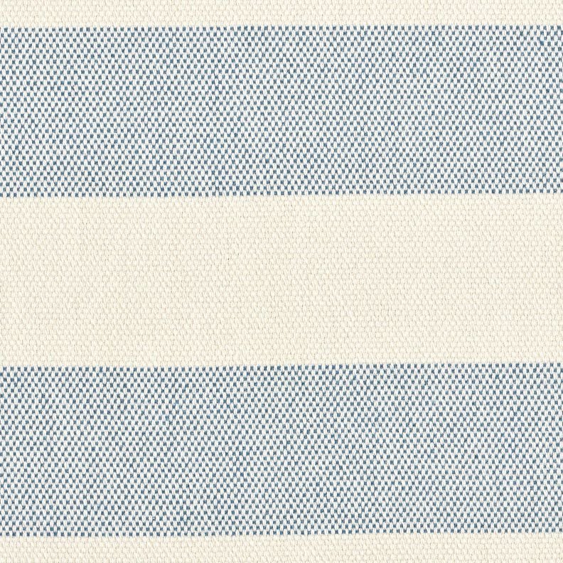 Decor Fabric Panama broad stripes &ndash; blue grey/light beige,  image number 1