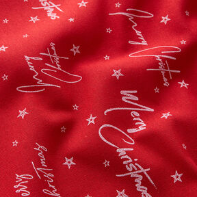 Decor Fabric Canvas Christmas greetings – red/white, 