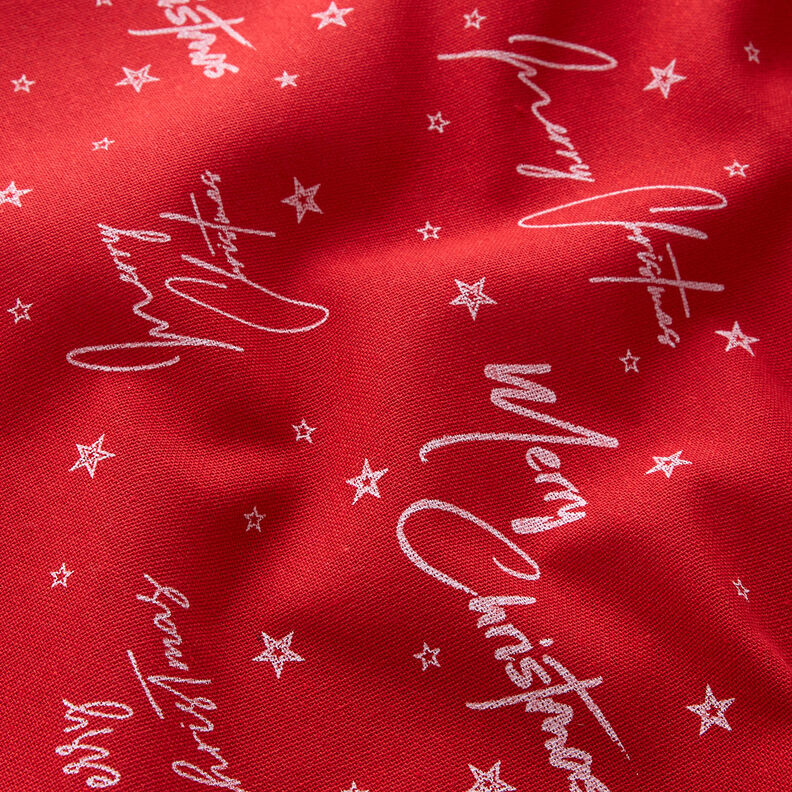Decor Fabric Canvas Christmas greetings – red/white, image number 2