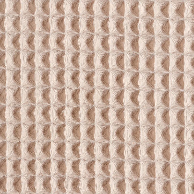 Waffle Piqué large honeycombs – cashew,  image number 1