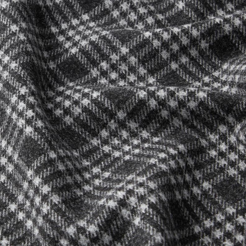 Coating knit stretch check – light grey/black,  image number 2