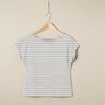 Narrow & Wide Stripes Cotton Jersey – cashew/light blue,  thumbnail number 7