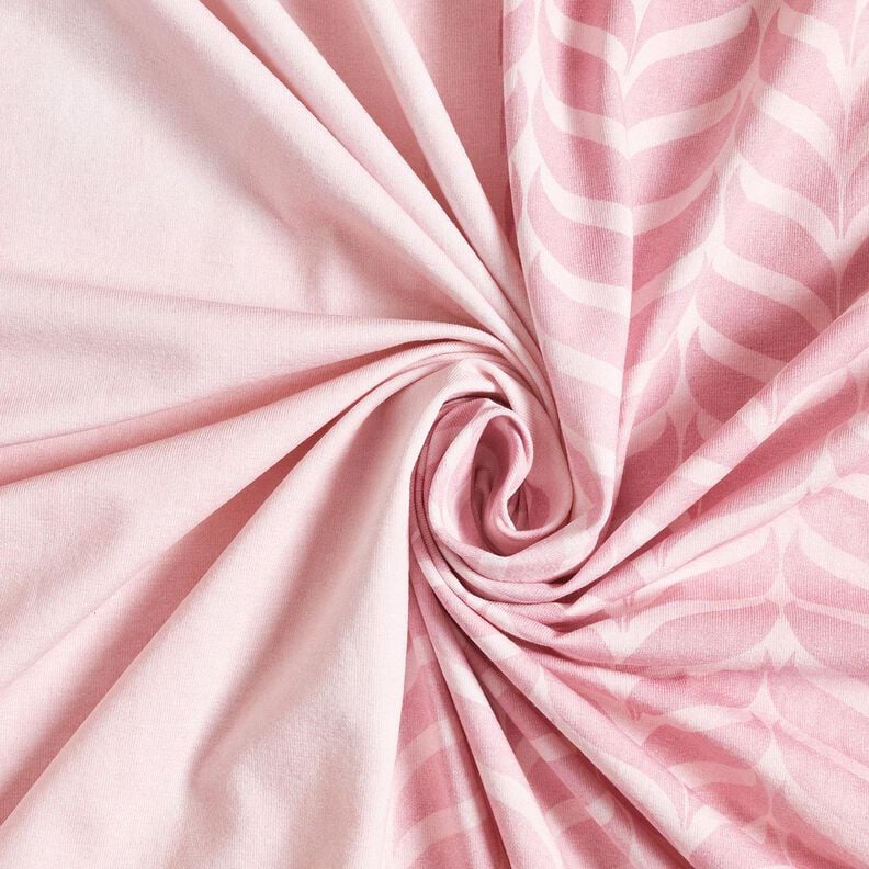 Cotton Jersey sleeping glitter deer Panel | Glitzerpüppi – rosé/light dusky pink, image number 3