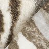 abstract stripes faux fur – offwhite/taupe,  thumbnail number 4