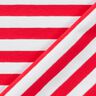 Cotton Jersey Wide Stripes – red/white,  thumbnail number 4