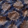 French Terry Mandala | Glitzerpüppi – navy blue/apricot,  thumbnail number 2