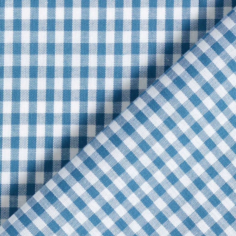 Cotton Vichy check 0,5 cm – denim blue/white,  image number 4