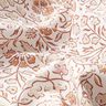 Cotton Cretonne delicate floral pattern – white/cinnamon,  thumbnail number 2