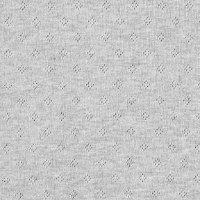 Fine Jersey Knit with Openwork Melange – grey, 