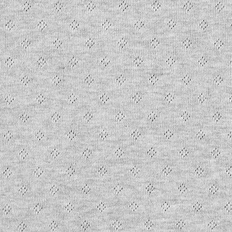 Fine Jersey Knit with Openwork  Melange – grey,  image number 1