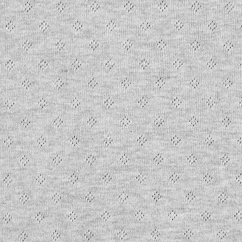 Fine Jersey Knit with Openwork Melange – grey,  image number 1
