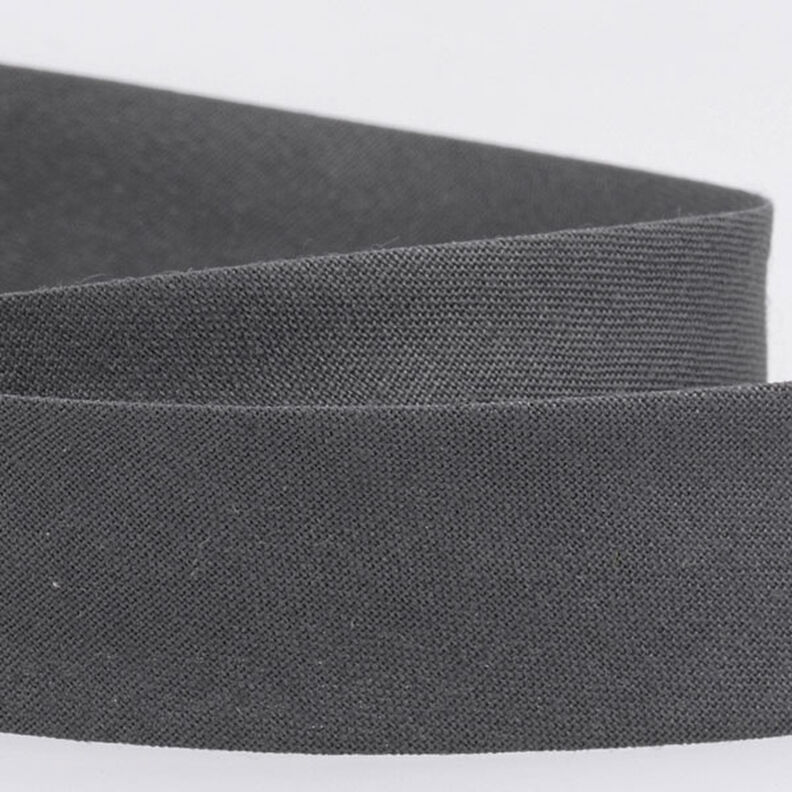 Bias binding Polycotton [20 mm] – dark grey,  image number 2