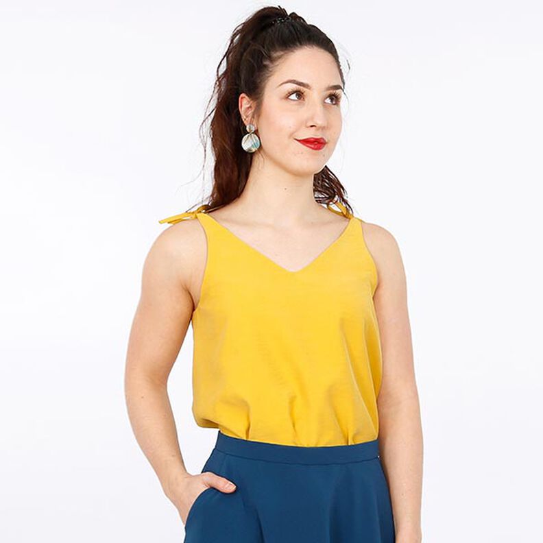 FRAU MAYA - summer top with a knot, Studio Schnittreif | XS - L,  image number 6
