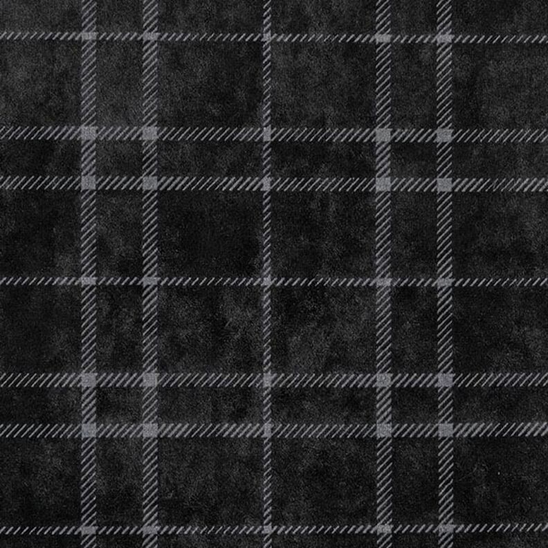 Checked Nicky Velour – black,  image number 1