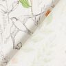 Decor Fabric Half Panama sketched wildflowers – white/pink,  thumbnail number 4