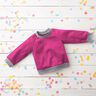 Light Cotton Sweatshirt Fabric Plain – intense pink,  thumbnail number 7