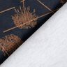 Cotton Jersey Abstract Plants – blue-black/light brown,  thumbnail number 4