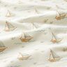 Cotton Jersey Sailboats and fish Digital Print – offwhite,  thumbnail number 2