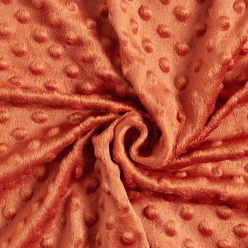 Cosy Fleece Embossed Dots – terracotta,  image number 3